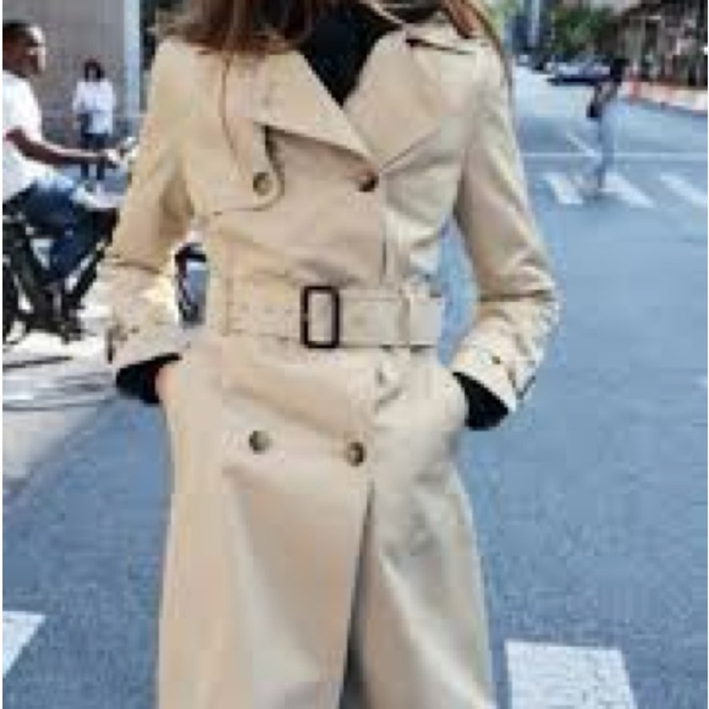 Zara Light Tan Trench Coat